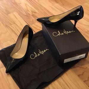 Cole Haan black patent pump